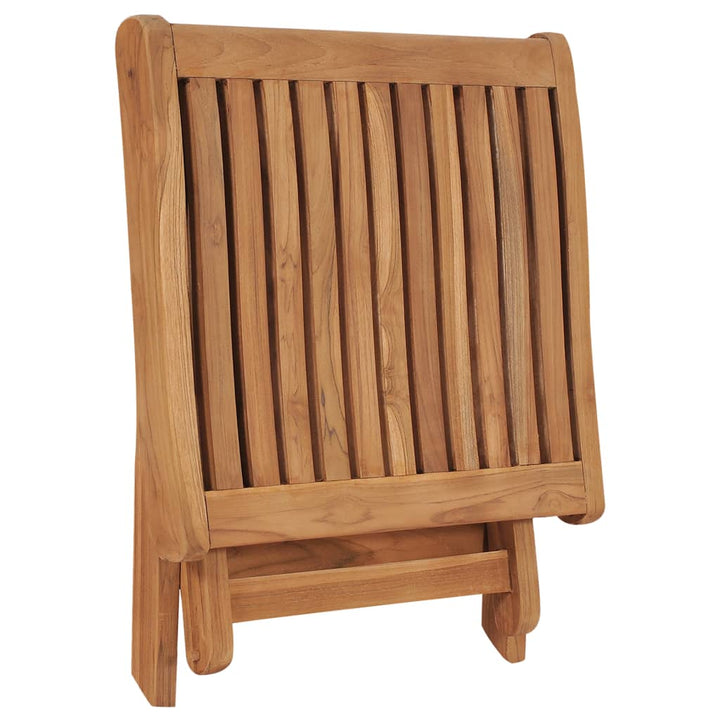 Taburet Pliabil, 46,5 X 49 X 41,5 Cm, Lemn Masiv De Tec