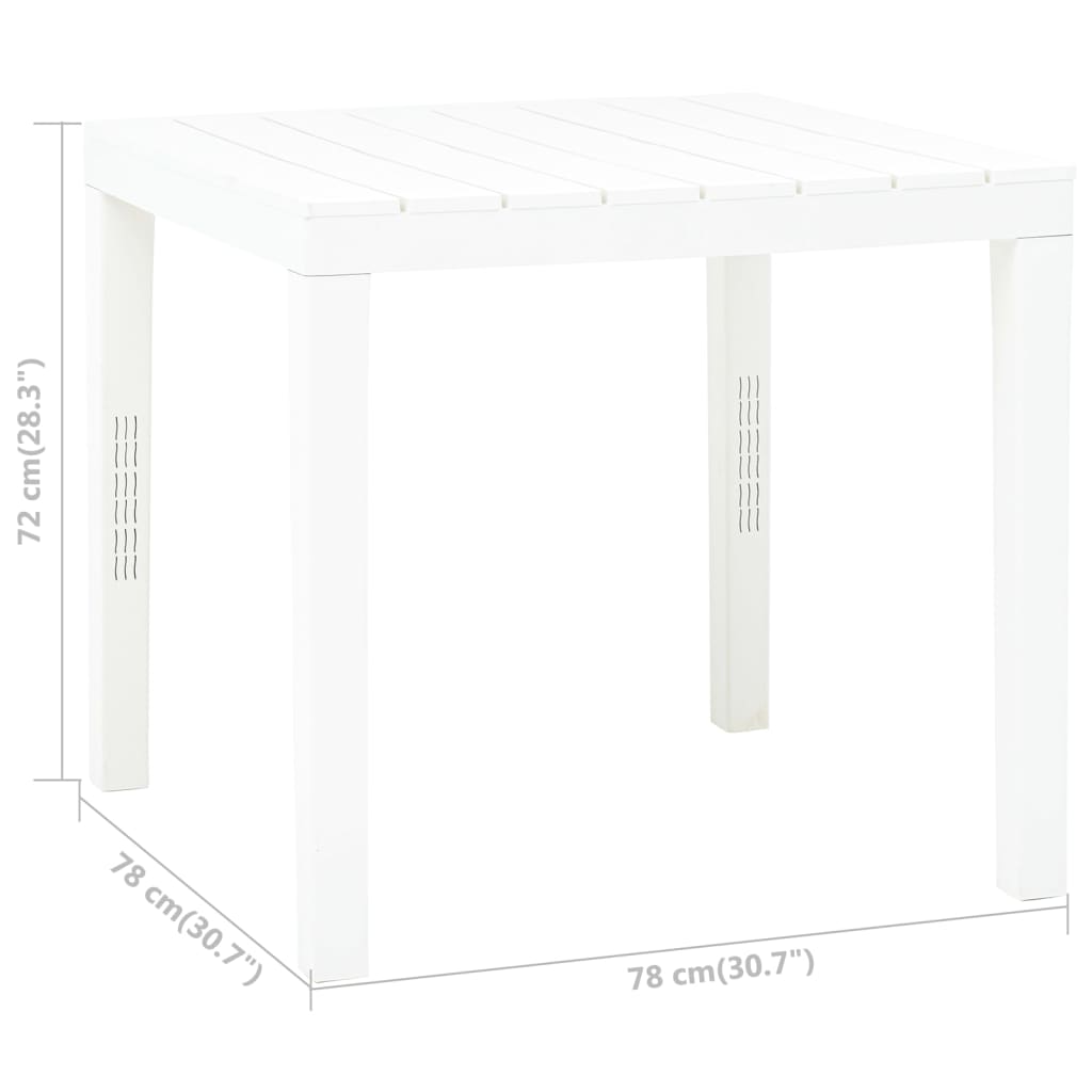 Masă De Grădină, , 78 X 78 X 72 Cm, Plastic