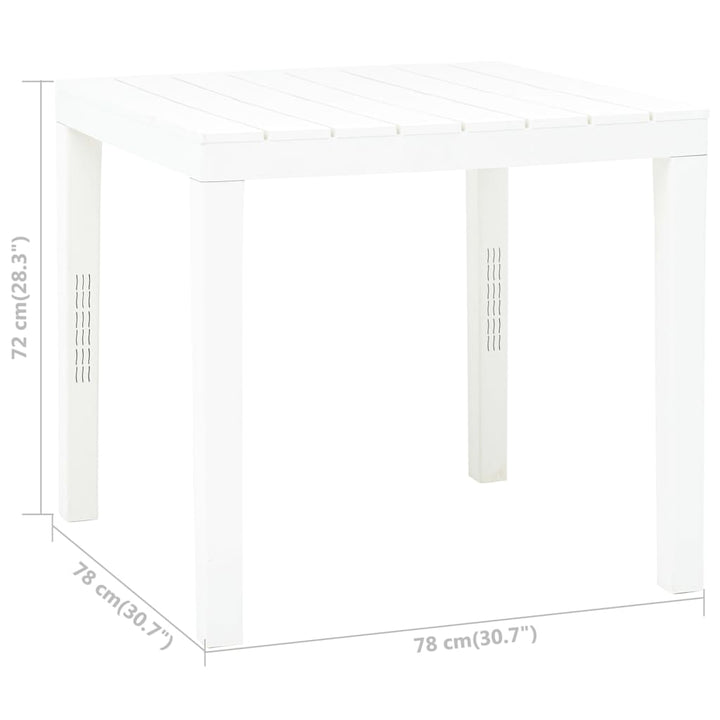 Masă De Grădină, , 78 X 78 X 72 Cm, Plastic