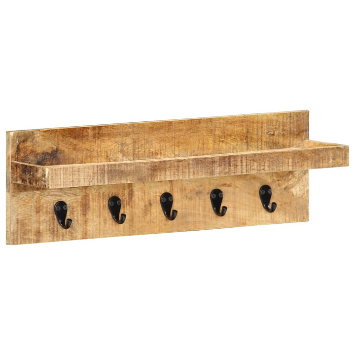 Cuier De Haine De Perete, 60 X 15 X 20 Cm, Lemn Masiv De Mango