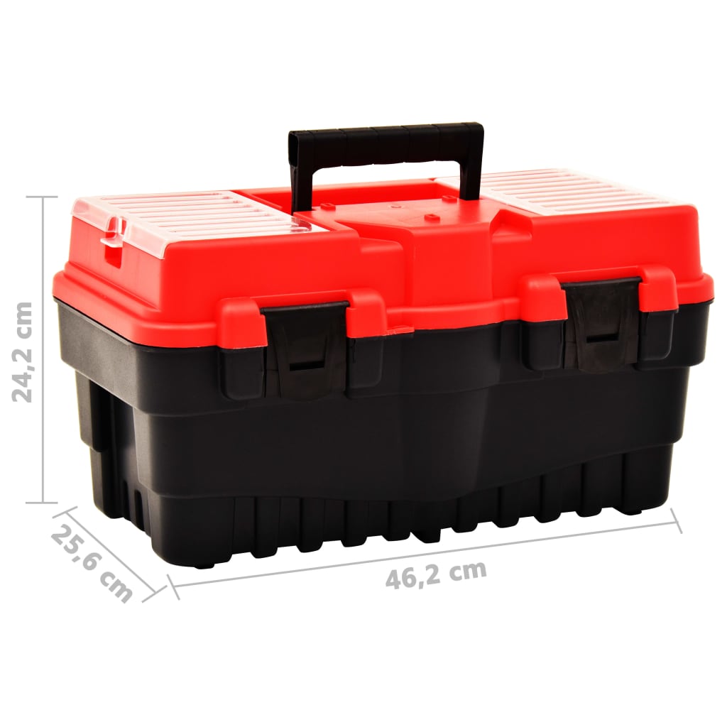 Cutie De Scule, Roșu, 462X256X242 Mm, Plastic