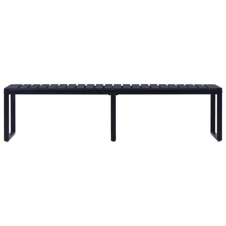 Bancă De Grădină, Negru, 180 Cm, Placă Ps
