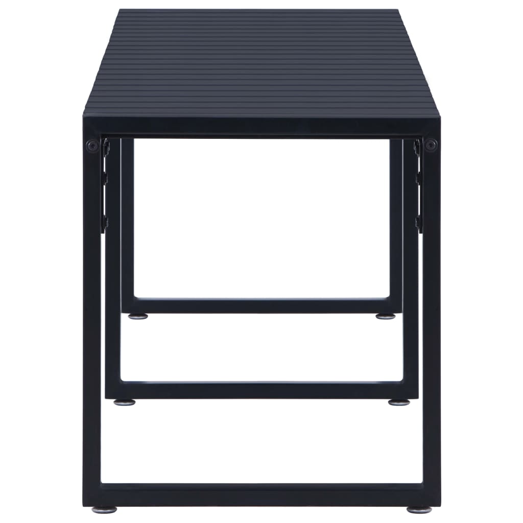 Bancă De Grădină, Negru, 180 Cm, Placă Ps