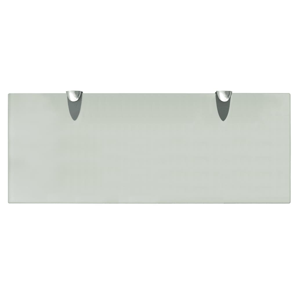 Rafturi Suspendate, 2 Buc., , Sticlă, 8 Mm Alb