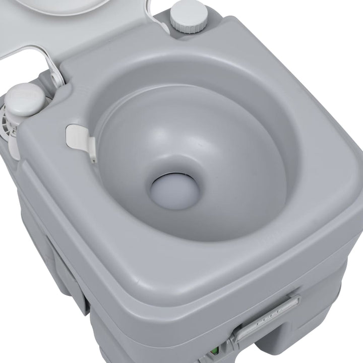 Toaletă Portabilă Pentru Camping, Gri, 20+10 L