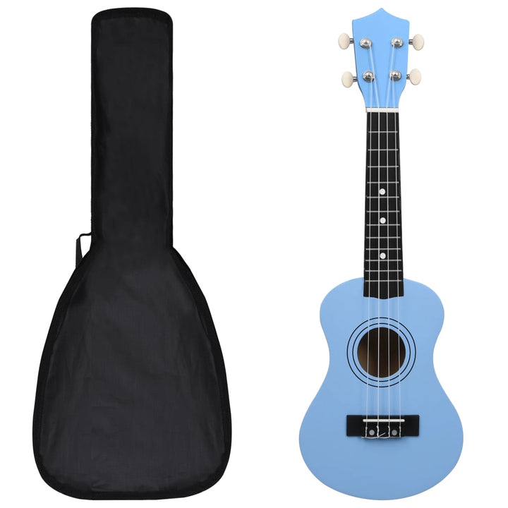 Set Ukulele Soprano Pentru Copii, Cu Husă, Bleu,