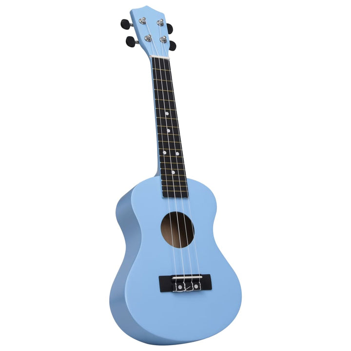 Set Ukulele Soprano Pentru Copii, Cu Husă, Bleu,