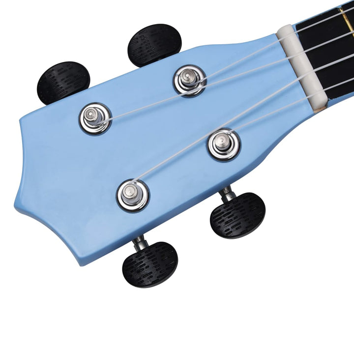 Set Ukulele Soprano Pentru Copii, Cu Husă, Bleu,