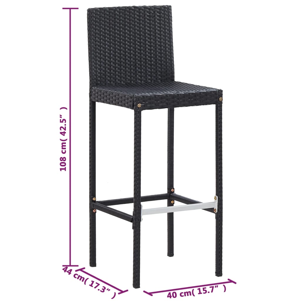 Vixl Set Mobilier De Exterior 5 Piese, , Poliratan, Lemn Acacia
