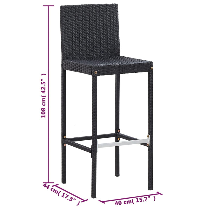 Vixl Set Mobilier De Exterior 5 Piese, , Poliratan, Lemn Acacia