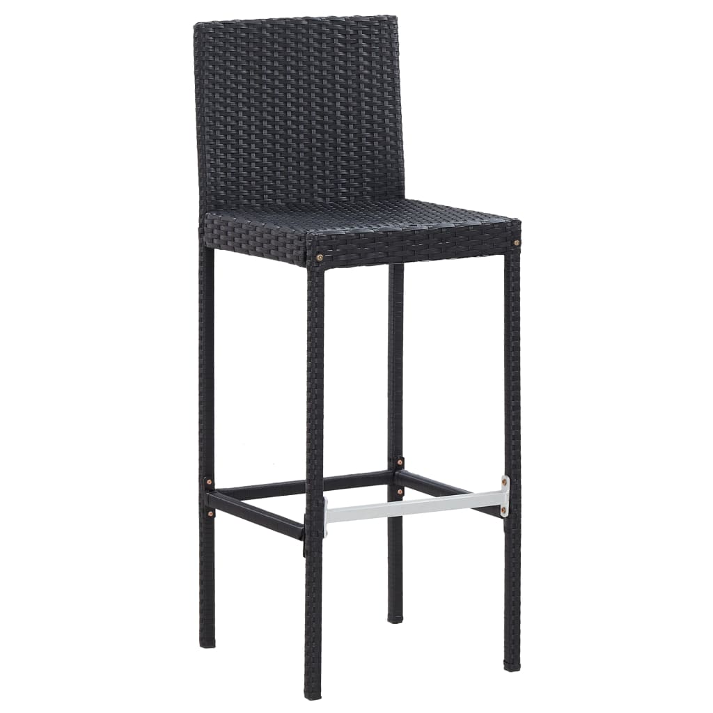 Vixl Set Mobilier De Exterior 5 Piese, , Poliratan, Lemn Acacia