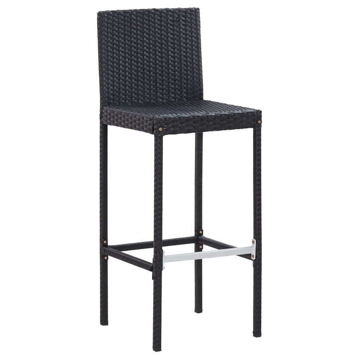 Vixl Set Mobilier De Exterior 5 Piese, , Poliratan, Lemn Acacia