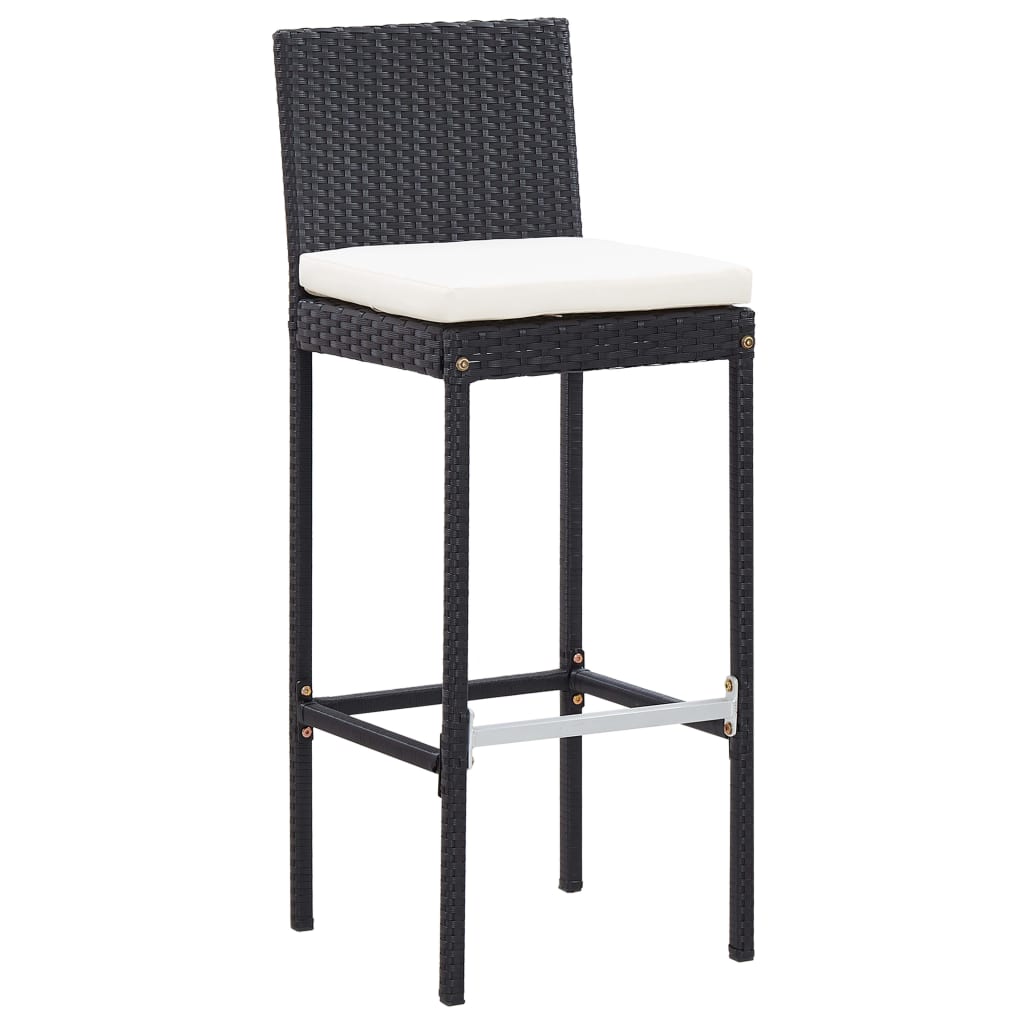Vixl Set Mobilier De Exterior 5 Piese, , Poliratan, Lemn Acacia