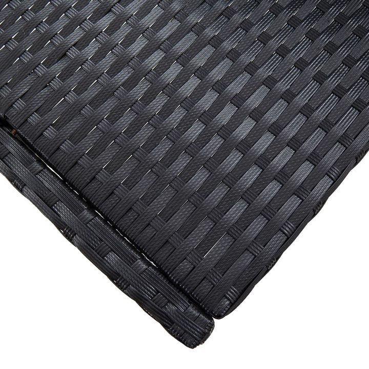 Vixl Set Mobilier De Exterior 5 Piese, , Poliratan, Lemn Acacia