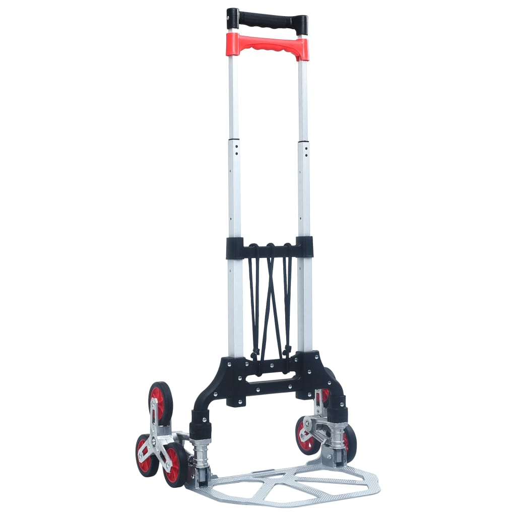 Cărucior Pliabil Pentru Scări, 70 Kg, Argintiu, Aluminiu