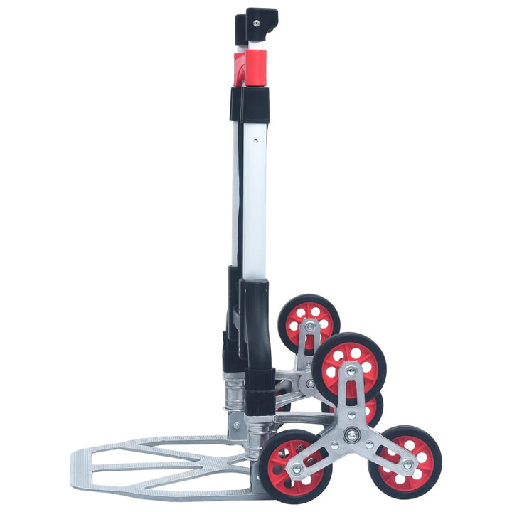 Cărucior Pliabil Pentru Scări, 70 Kg, Argintiu, Aluminiu