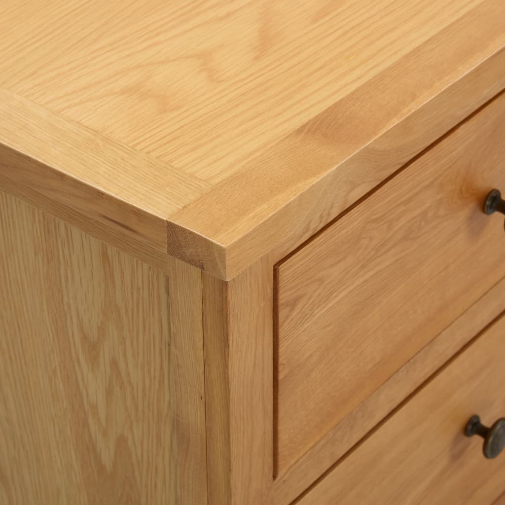 Dulap Cu Sertare, 105 X 33,5 X 73 Cm, Lemn Masiv Stejar