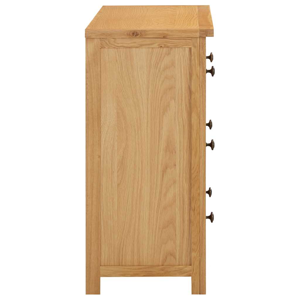 Dulap Cu Sertare, 80 X 35 X 75 Cm, Lemn Masiv Stejar