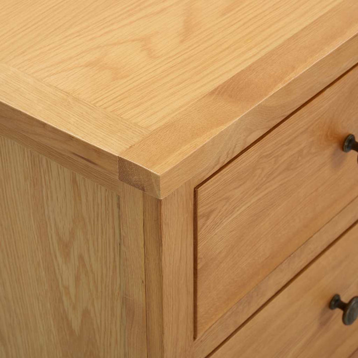 Dulap Cu Sertare, 80 X 35 X 75 Cm, Lemn Masiv Stejar
