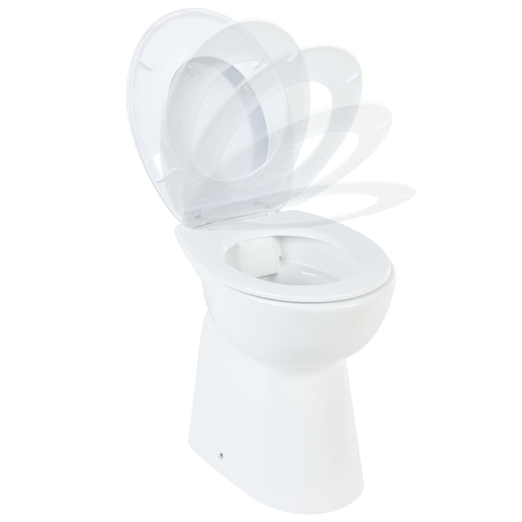 Vas Wc Fără Ramă, Închidere Silențioasă, + 7 Cm, , Ceramică