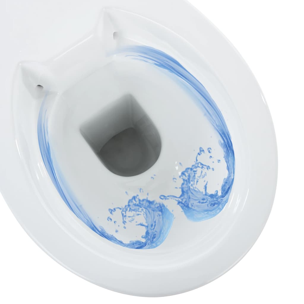 Vas Wc Fără Ramă, Închidere Silențioasă, + 7 Cm, , Ceramică