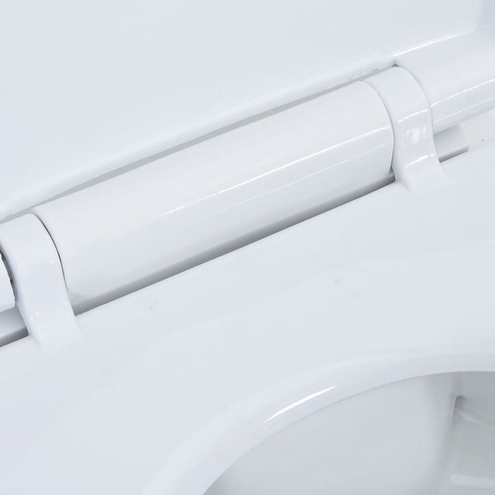 Vas Wc Fără Ramă, Închidere Silențioasă, + 7 Cm, , Ceramică