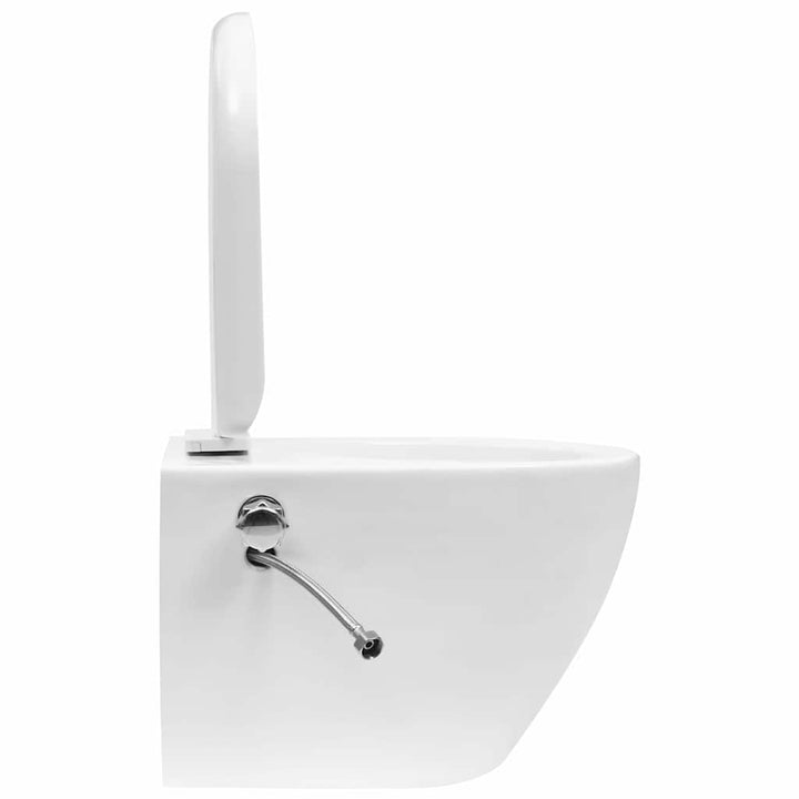 Vas De Toaletă Suspendat Cu Rezervor Încastrat, , Ceramică
