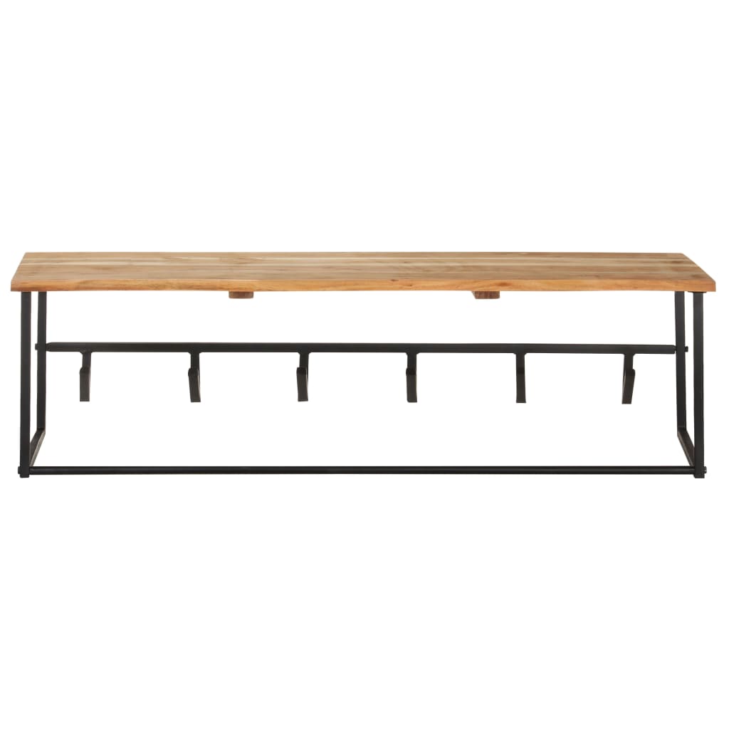 Cuier Cu Margine Naturala, 100X34X38 Cm, Lemn Masiv Acacia