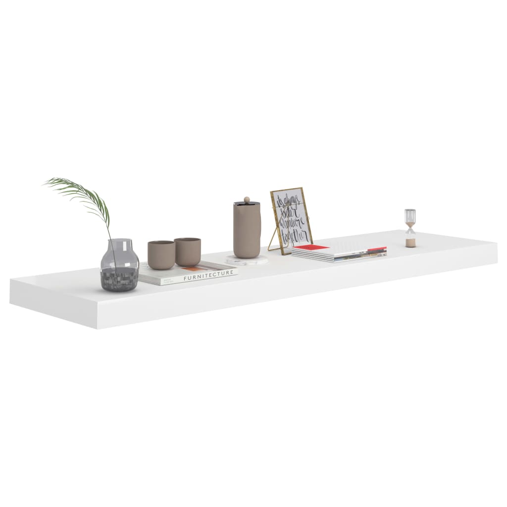 Raft De Perete Suspendat, , 90X23,5X3,8 Cm, Mdf Alb