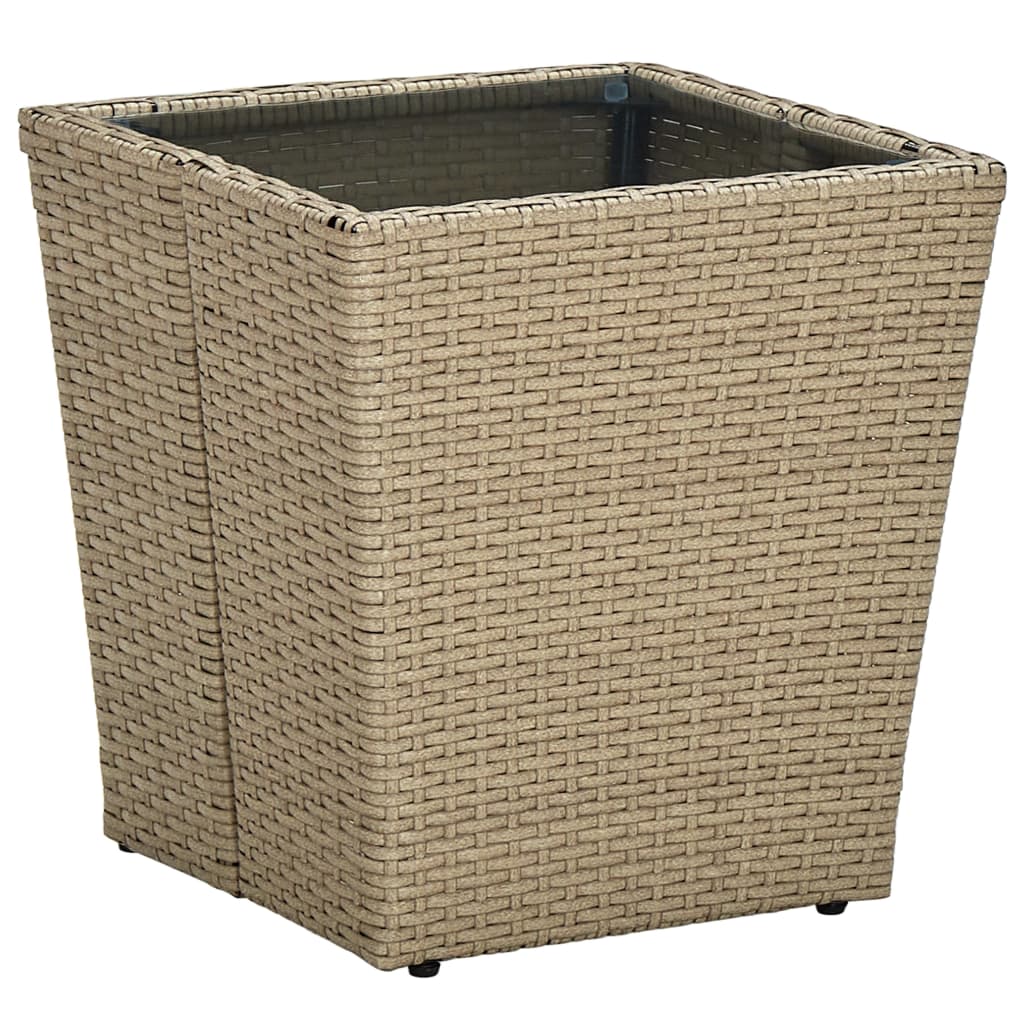 Masă De Ceai 41,5X41,5X43 Cm Poliratan Securizată