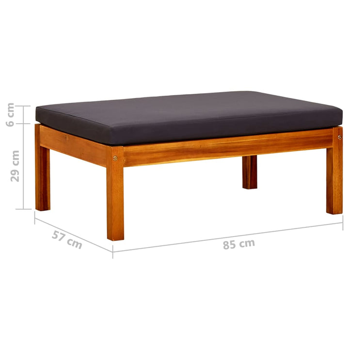 Taburete De Grădină, 2 Buc., Lemn Masiv De Acacia