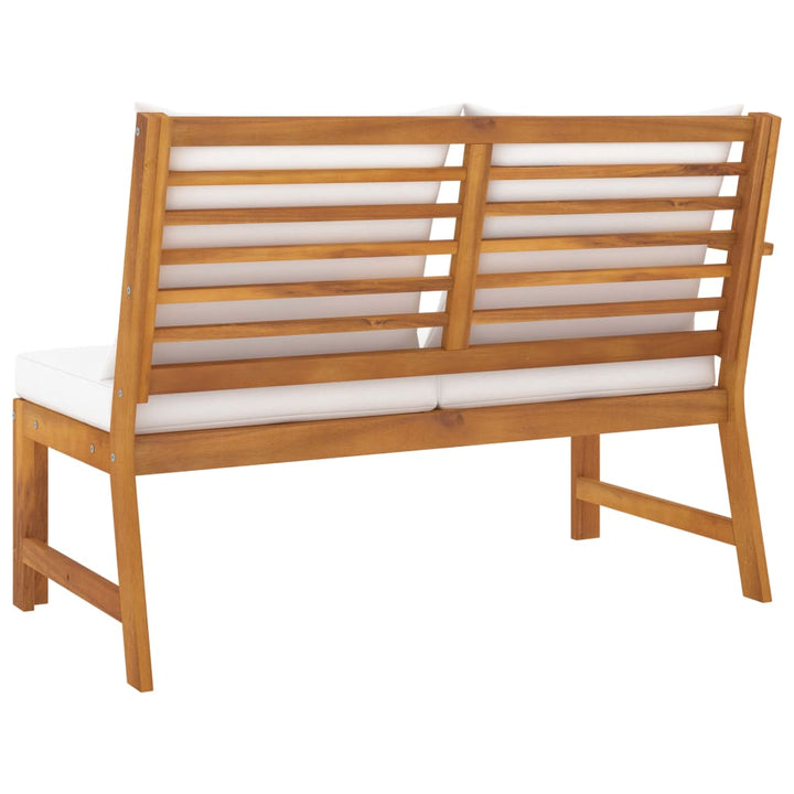 Bancă De Grădină, Perne , 114,5 Cm Lemn Masiv De Acacia
