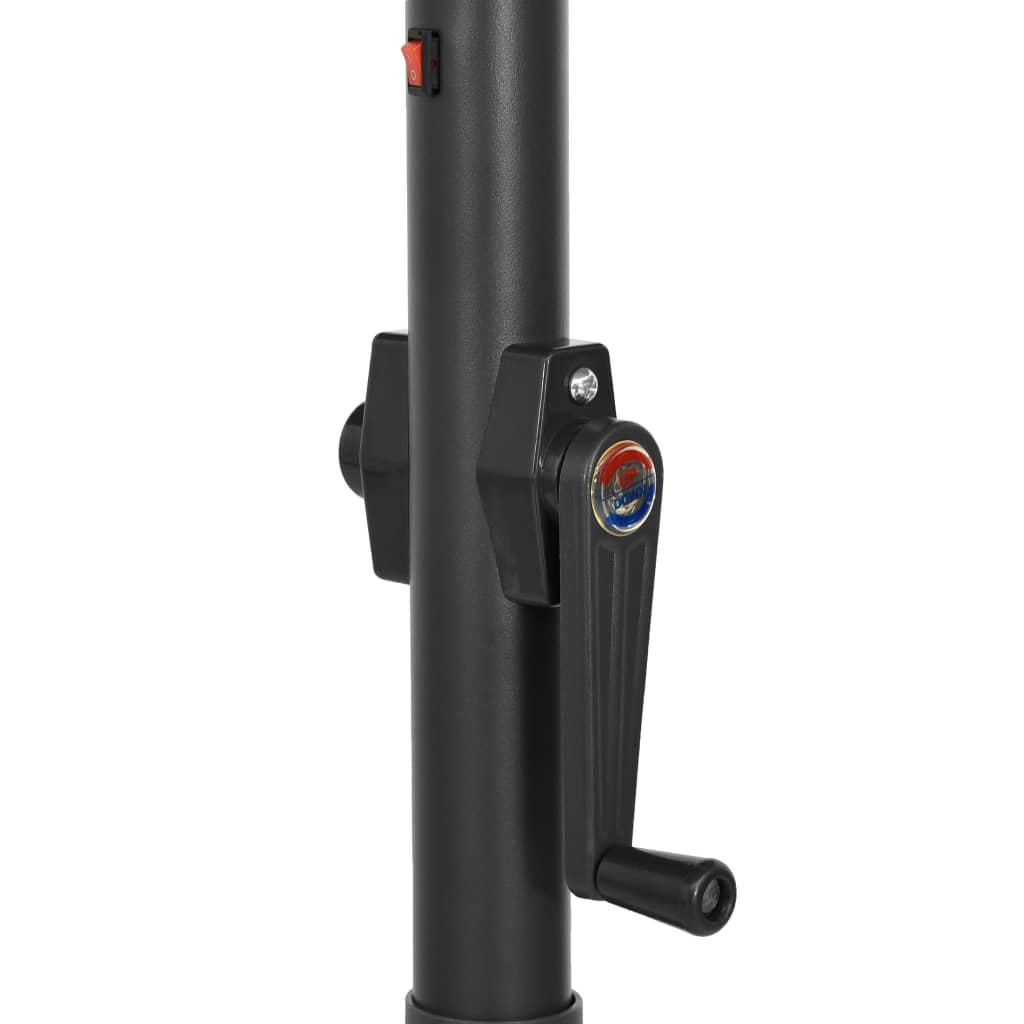 Umbrelă De Soare Cu Lumini Led, Cărămiziu, 200X211 Cm, Aluminiu