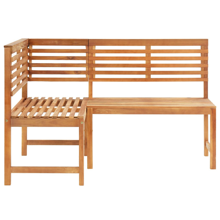 Bancă De Colț Pentru Grădină, 140 Cm, Lemn Masiv De Acacia