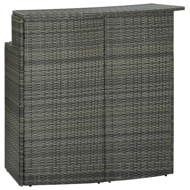 Masă De Bar De Grădină, , 120X55X110 Cm, Poliratan
