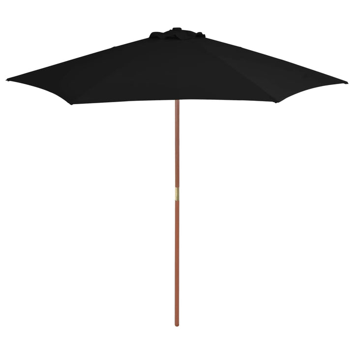 Umbrelă De Soare Cu Stâlp De Lemn, Alb , 270X270 Cm