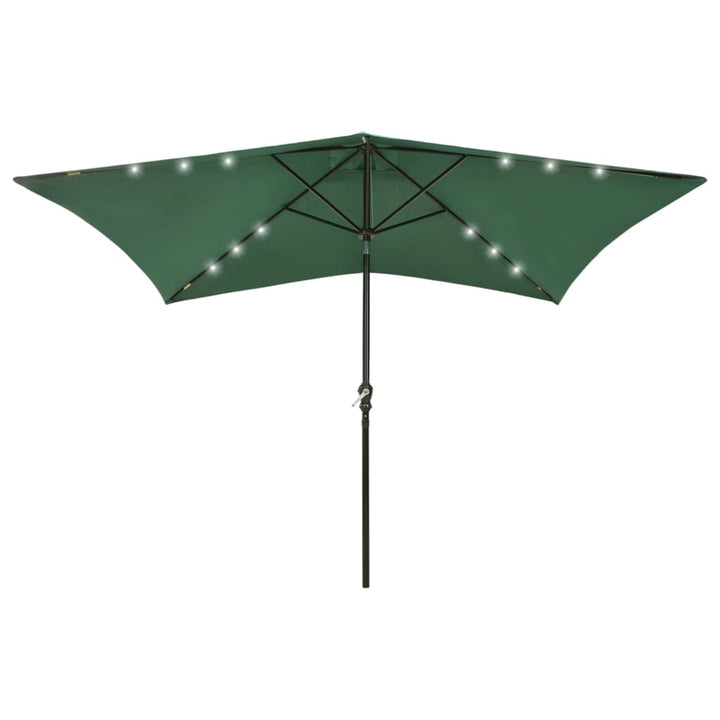 Umbrelă De Soare Cu Stâlp Din Oțel & Led-Uri, , 2X3 M