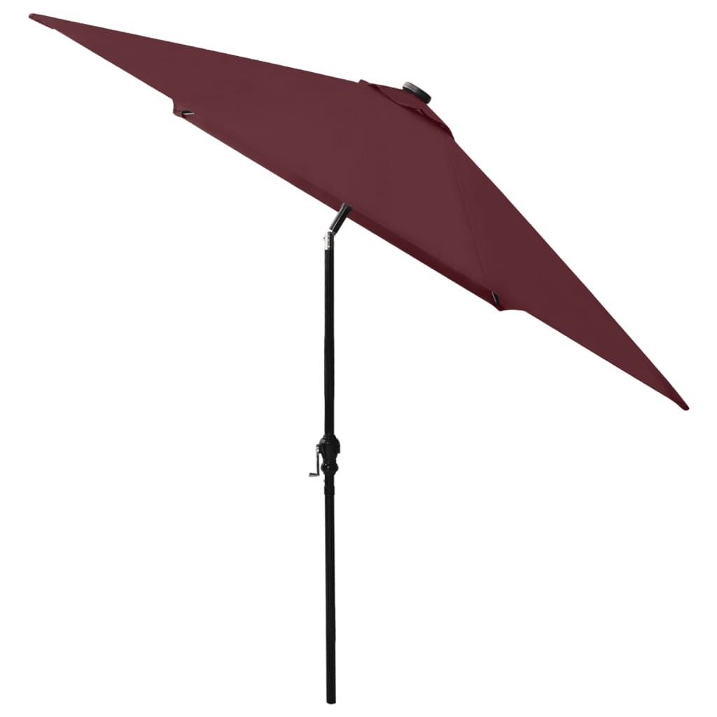 Umbrelă De Soare Cu Stâlp Din Oțel & Led-Uri, , 2X3 M