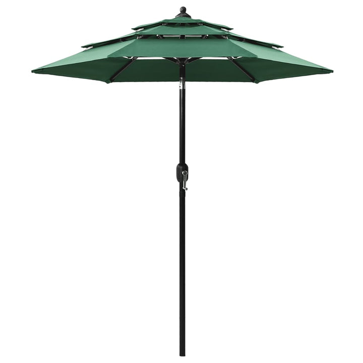 Umbrelă De Grădină 3 Niveluri, Stâlp Aluminiu, Taupe, 2,5 M
