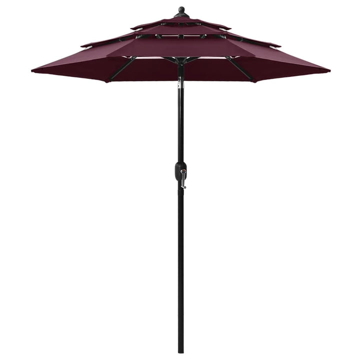 Umbrelă De Grădină 3 Niveluri, Stâlp Aluminiu, Taupe, 2,5 M