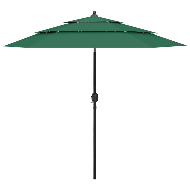 Umbrelă De Grădină 3 Niveluri, Stâlp Aluminiu, Taupe, 2,5 M