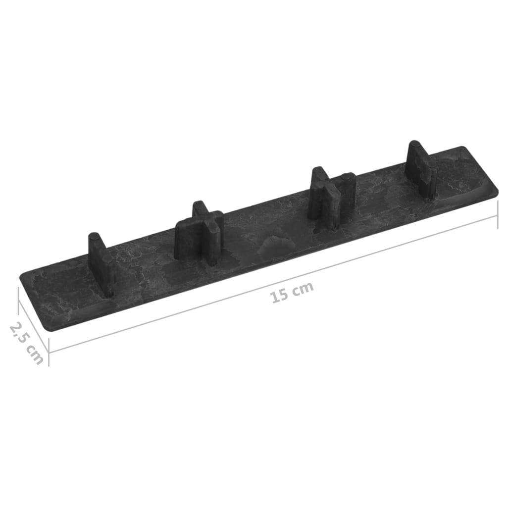 Capace De Capăt Pardoseală Terasă, 10 Buc., , Plastic
