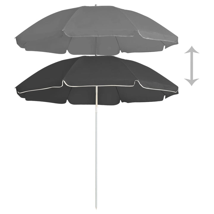 Umbrelă De Soare De Grădină, Stâlp Din Oțel, , 180 Cm
