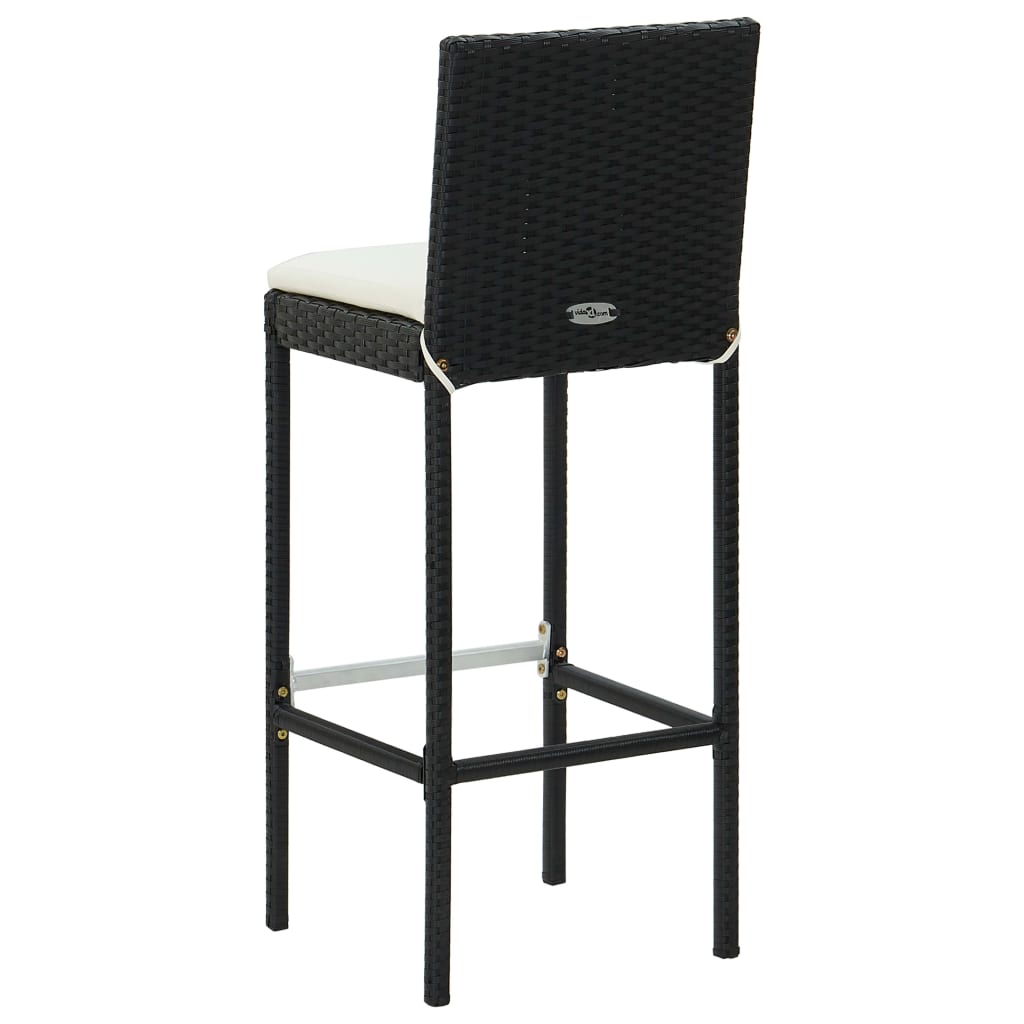 Set Mobilier Bar De Exterior Cu Perne 5 Piese, , Poliratan
