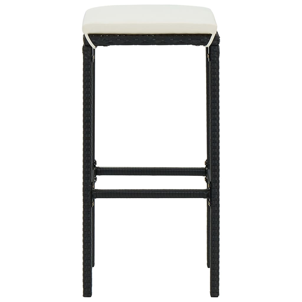 Set Mobilier Bar De Grădină Cu Perne, 4 Piese,