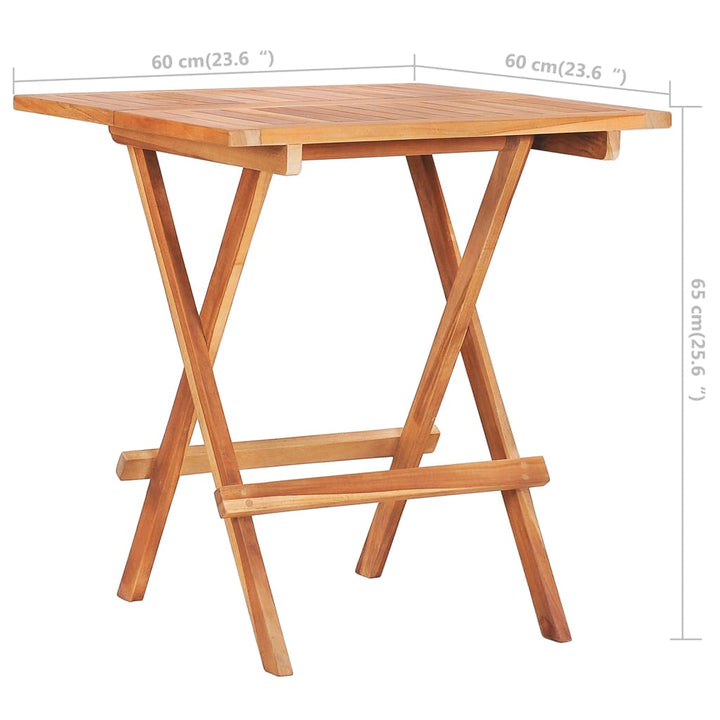 Set Bistro 3 Piese Cu Perne , Lemn Masiv De Tec