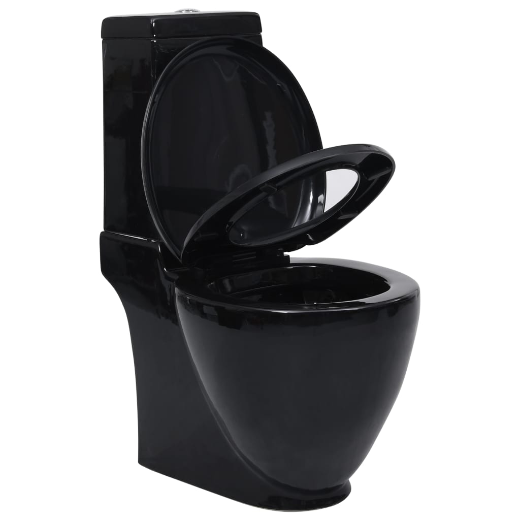 Vas Wc Toaletă Baie, , Ceramică, Rotund, Flux Inferior