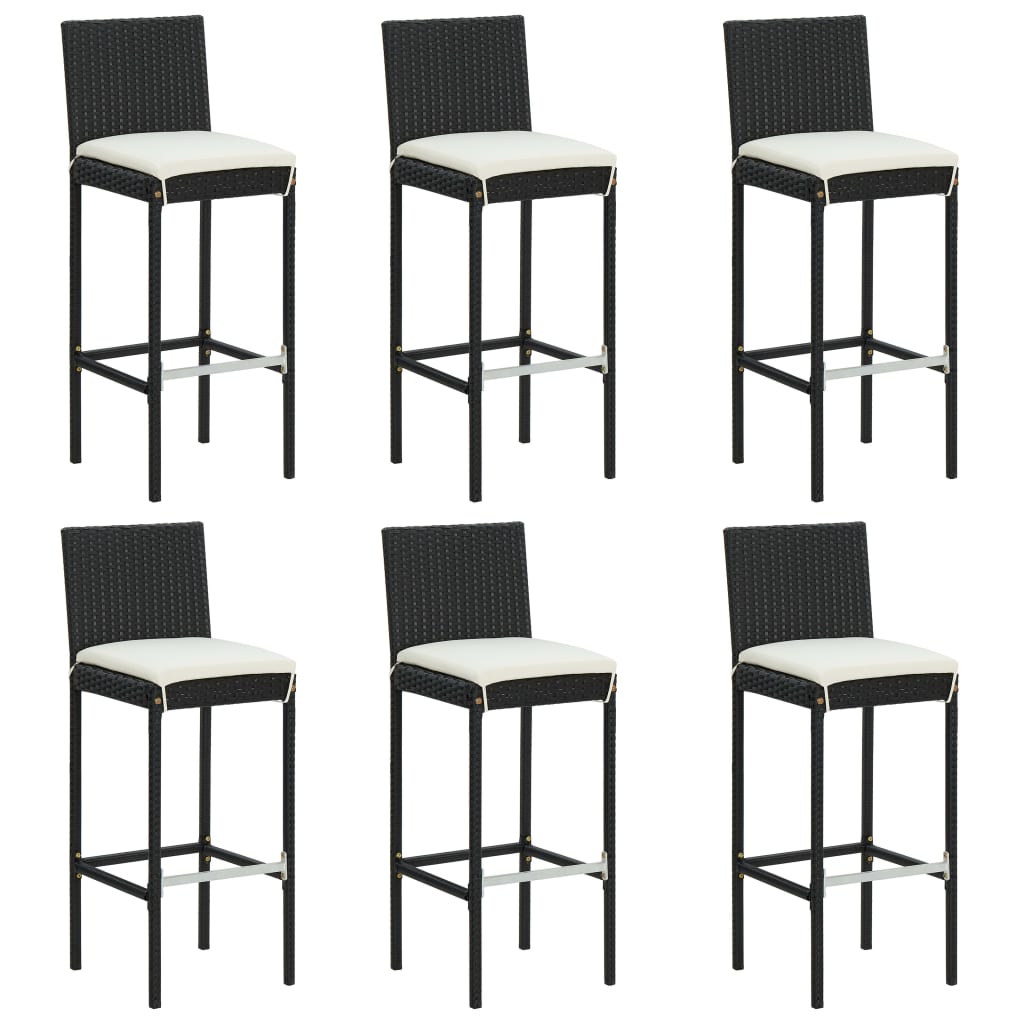 Set Mobilier Bar De Grădină Cu Perne, 7 Piese,