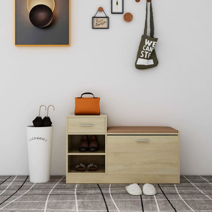 Banchetă Pantofar, , 94,5X31X57 Cm, Lemn Prelucrat