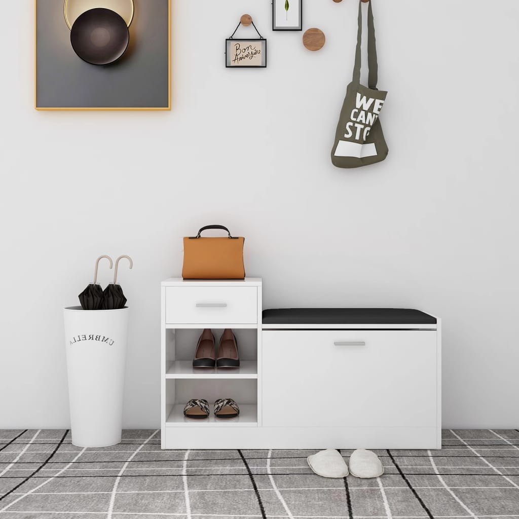 Banchetă Pantofar, , 94,5X31X57 Cm, Lemn Prelucrat